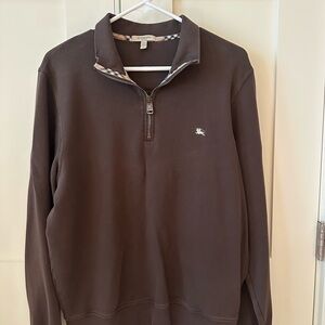 Burberry Chocolate Zip-Up Sweater